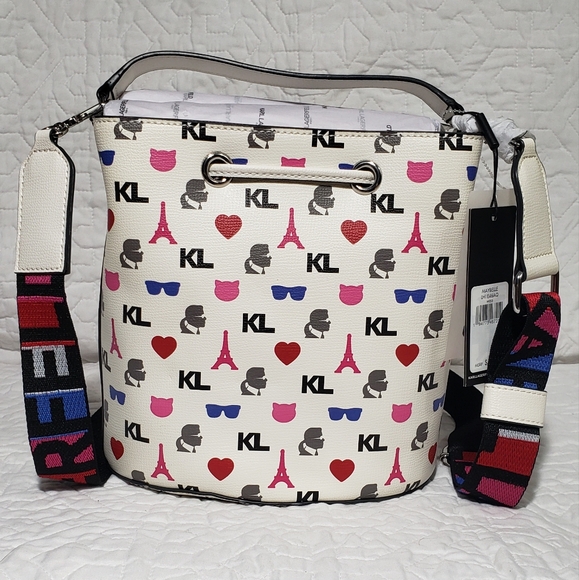 Karl Lagerfeld Maybelle Large Bucket Crossbody - Picture 3 of 3
